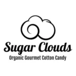 The logo for Sugar Clouds Wedding Cotton Candy Cart
