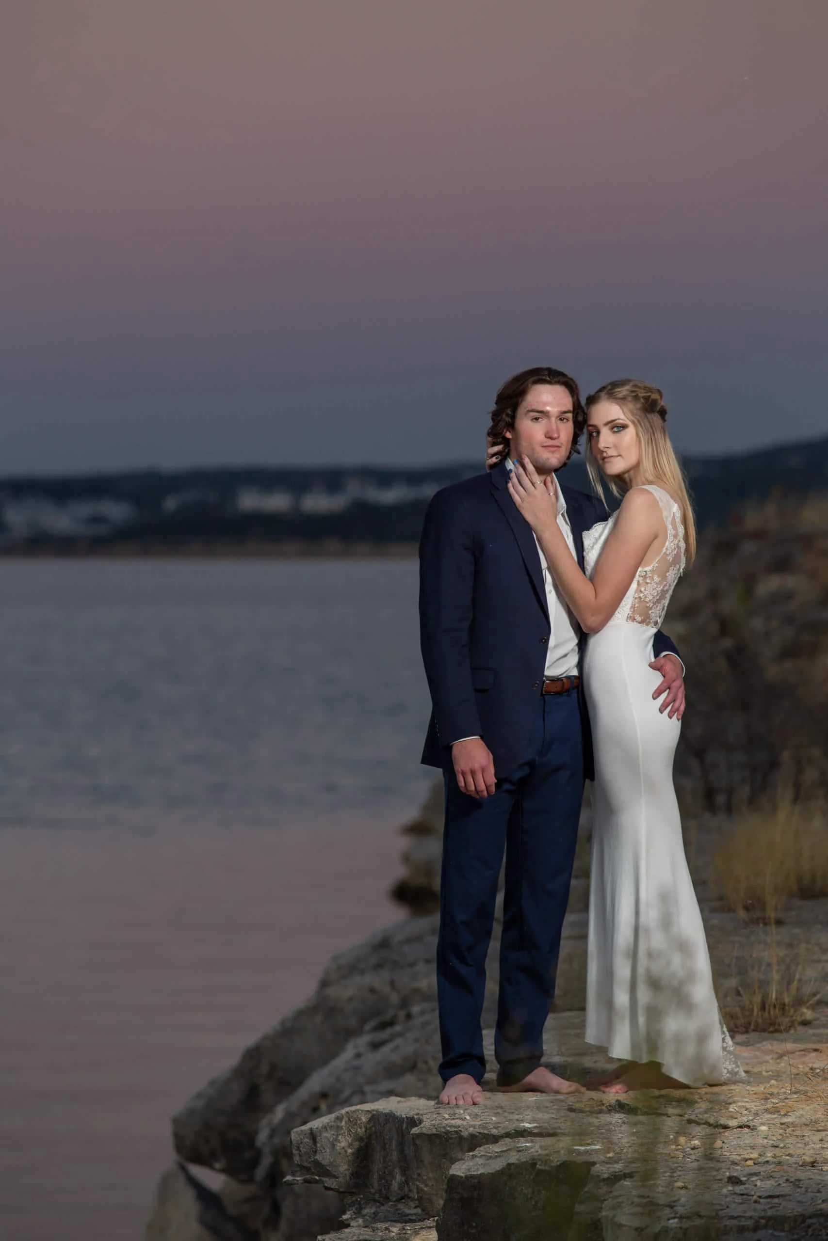 Josh + Clarissa - Canyon Lake Island Elopement-125