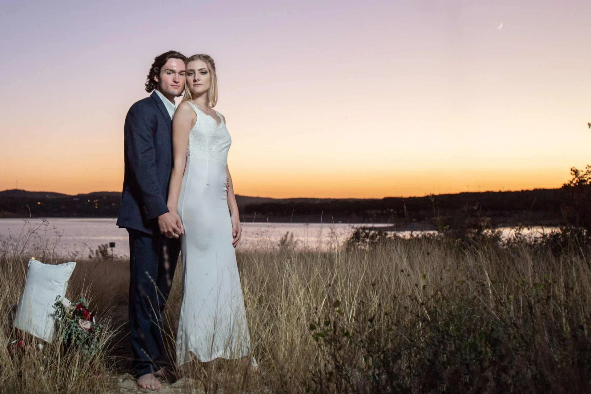 Josh + Clarissa - Canyon Lake Island Elopement-158