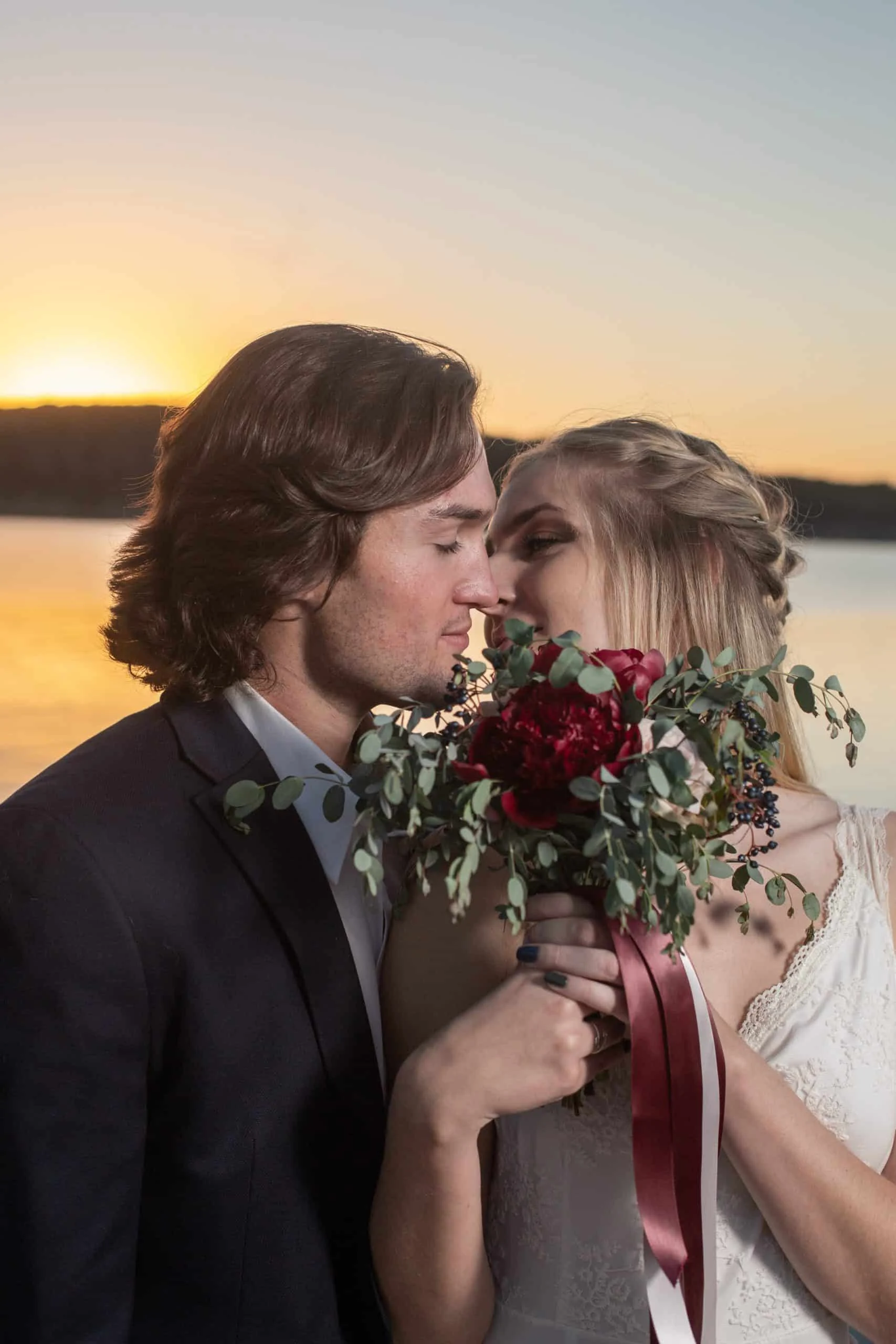 Josh + Clarissa - Canyon Lake Island Elopement-97