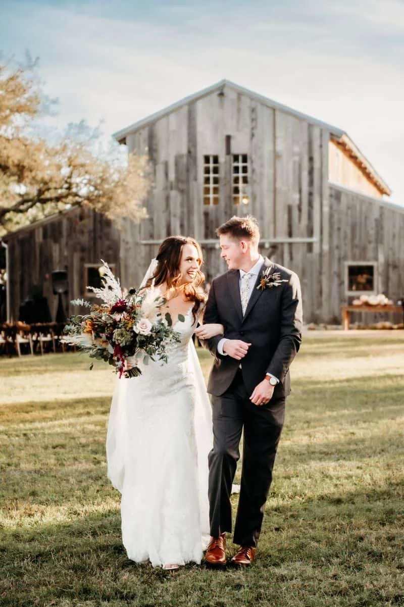 Ryan proposing on one knee during the toast at their party
