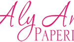 The logo for Aly Am Paperie wedding invitations