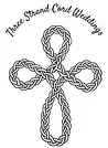 The logo for Three Strand Cord wedding planner